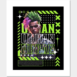 Anime steetwear asthetic , Urban design. Posters and Art